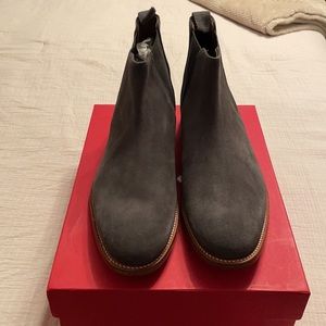 Men’s Grenson Declan Chelsea Boot Suede Charcoal Size 12, Brand New